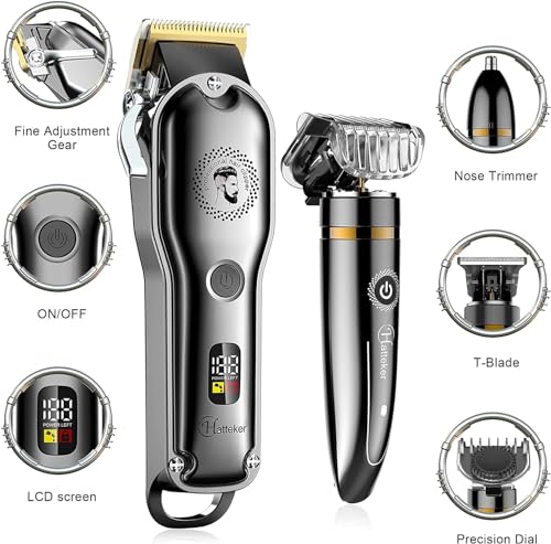 Hatteker Haarschneidemaschine mit Trimmer und Pflegeset