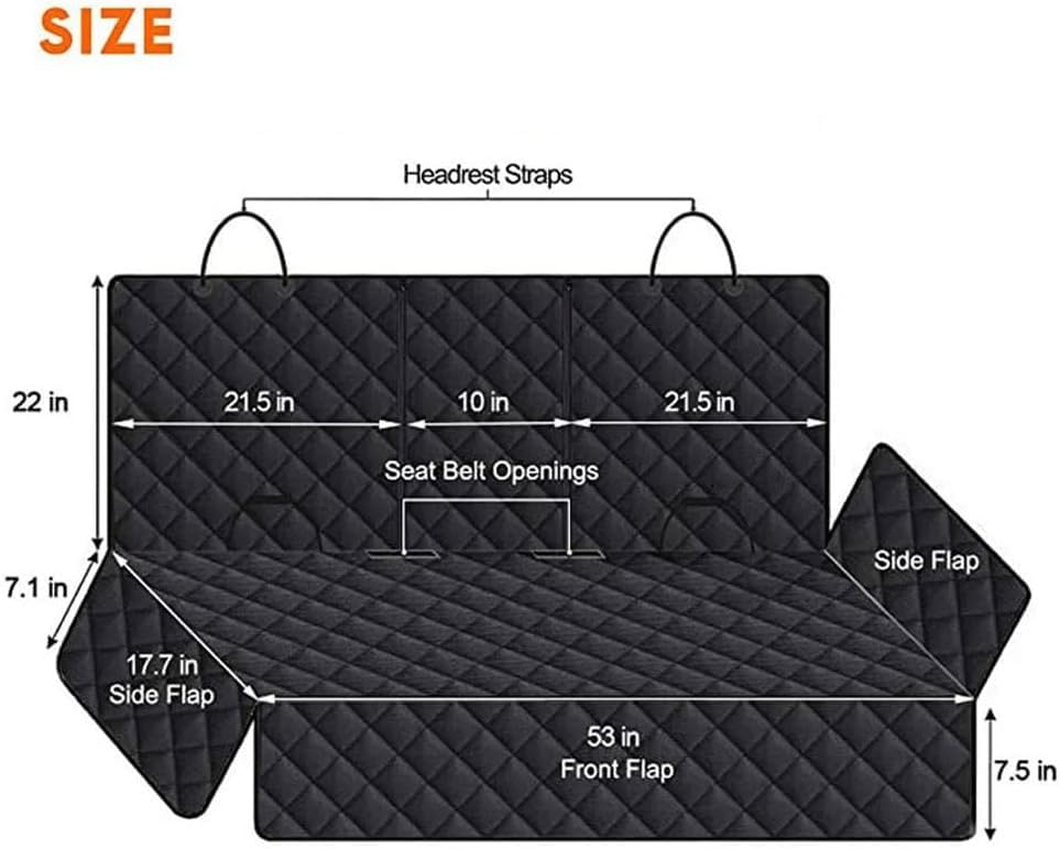 ATTLGR Protection Coffre Voiture Chien Pour Lexus UX 250h Hybrid 2019-2023 2024,Imperméable Et Antidérapant Animaux Tapis Voyage,Pliable Siège Arrière Protection