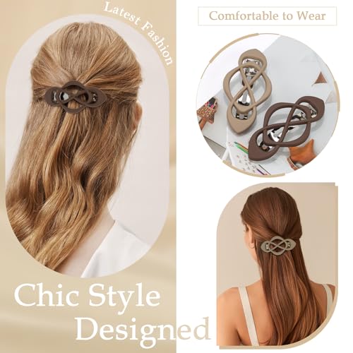 6 pinzas para el cabello estilo francés vintage miniatura 4