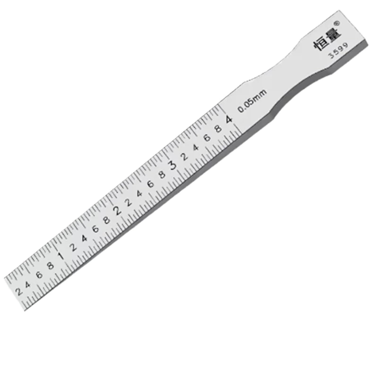 Stainless Steel Slope Ruler Flatness Detection Feeler Gauge Gap Wedge 0.05