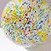 Hand Blown Colorful Round Murano-Style Art Glass Vase - 12.5