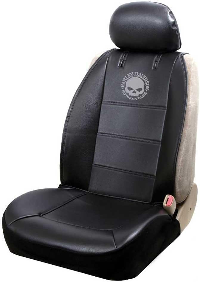 Willie G. Skull Logo Sideless Seat Cover Black - Single PC8596