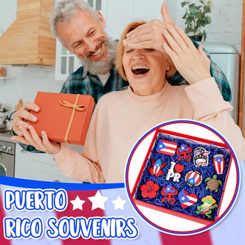 Set de imanes decorativos para nevera Puerto Rico 15 piezas miniatura 6