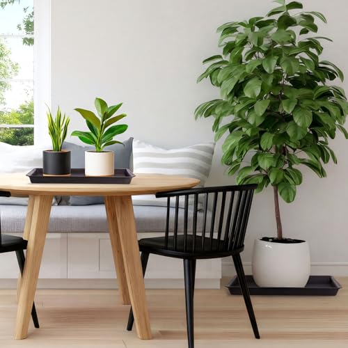 Soucoupe rectangulaire en plastique lourd Gejoy pour protéger le sol des gouttes d'eau