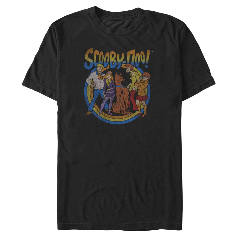 Scooby-Doo! Unisex-Adult Dark Gang Short Sleeve Tee Shirt