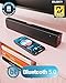 MAJORITY Bowfell | Bluetooth Sound Bar for TV | 50 Watt 2.0 Stereo Speaker Soundbar | Optical, RCA, USB, MP3 & AUX Input | 39cm | Custom EQ Settings & Remote Control (Black)