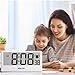 BALDR Digital Clock with Internet Time - WiFi Alarm Clock Battery Operated with Large Digital Display Internet Time, 12/24 Switchable, with Backlight, Auto Sync to Wi-Fi Weather Station, White