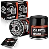 A-Premium 2-PC 10K Miles Protection Spin On Oil Filter Compatible with Chevrolet & GMC & Jeep &