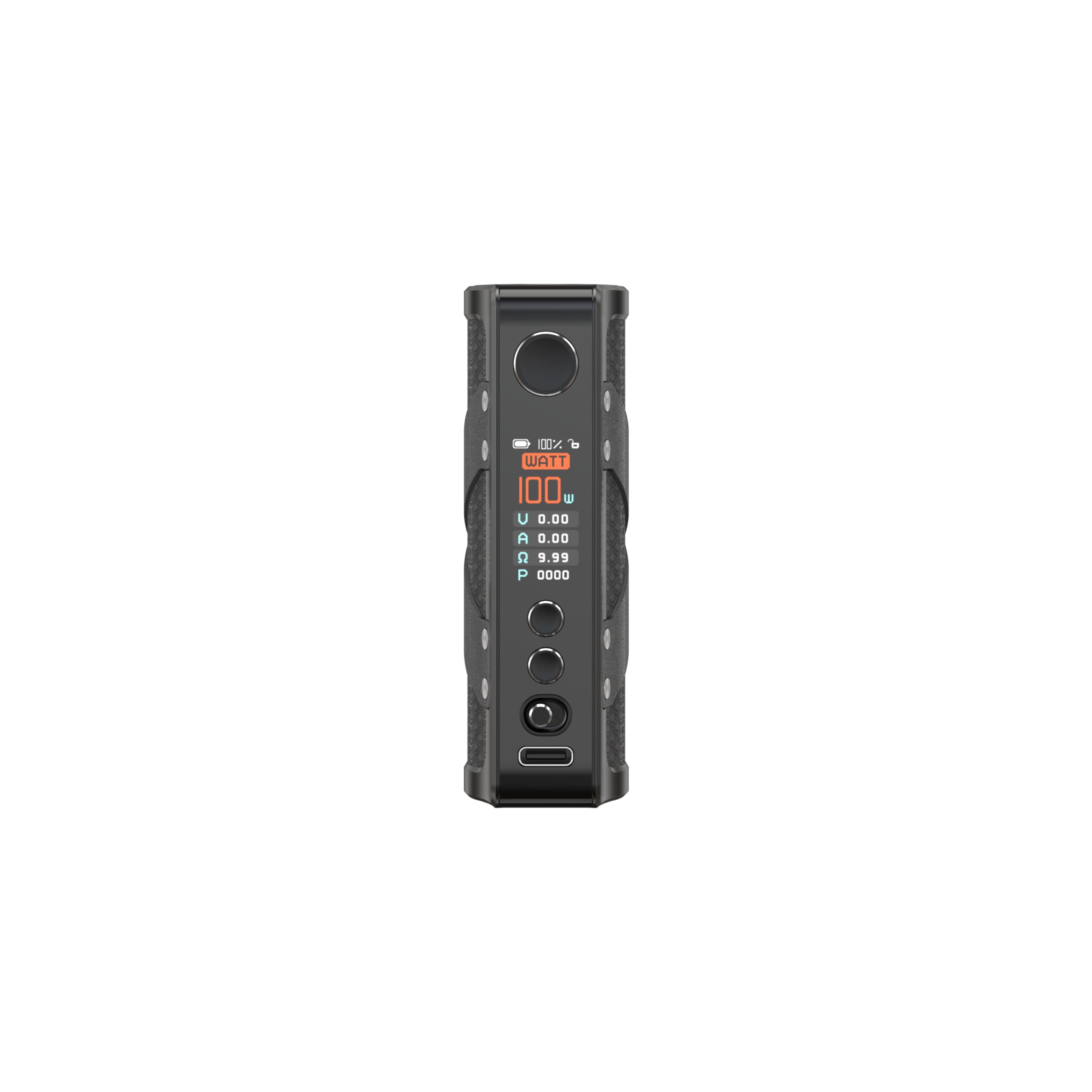 Aspire Huracan Ex Box Mod 100W Single Battery 18650 - Corpo Sigaretta Elettronica con Display a Colori, Modalità Watt, Volt, Bypass, TC, CPS (Senza Sticks, E-liquids, Ricariche) (Black)