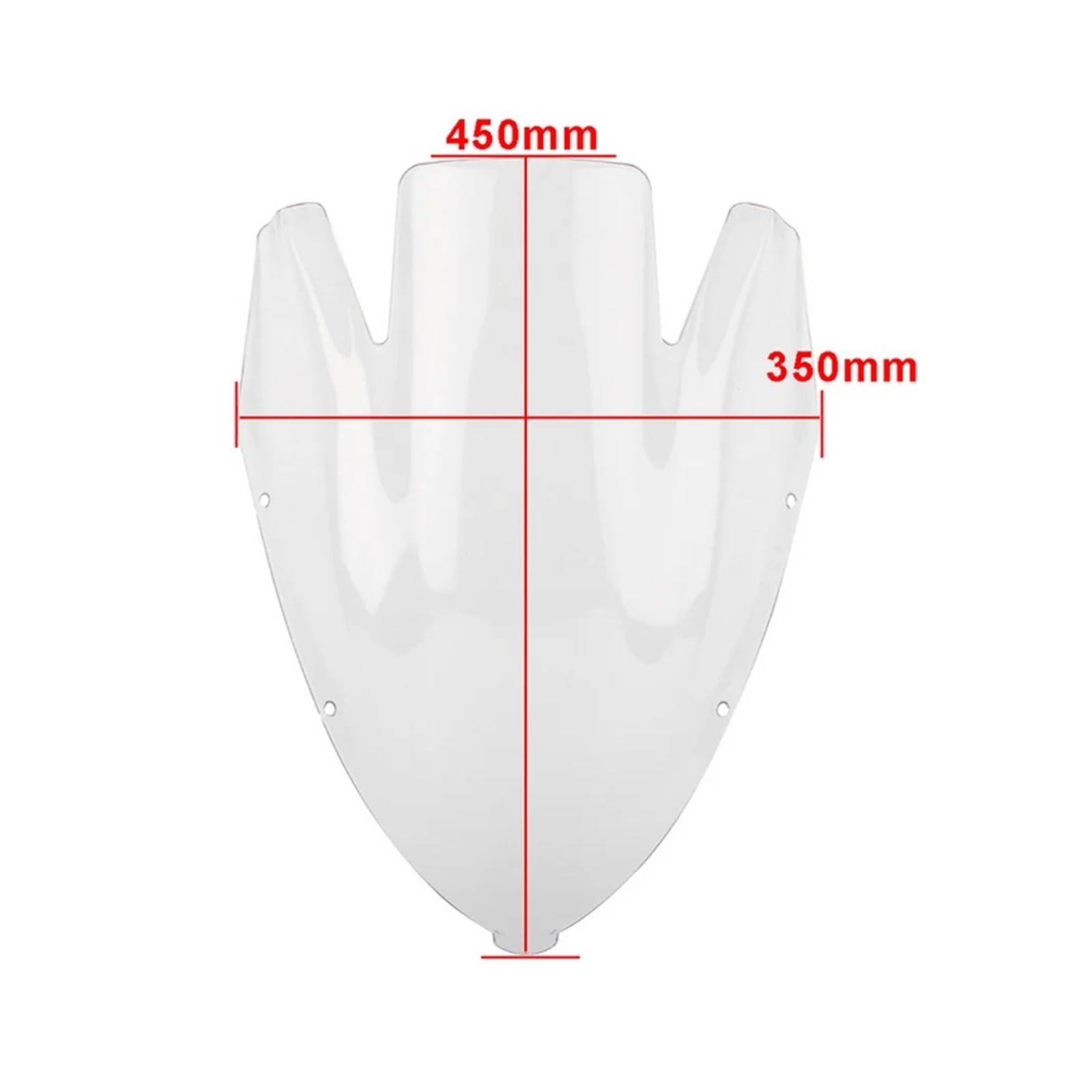 Spoiler De Bulle Moto pour ER-6F pour ER6F pour NINJA650R pour Ninja 650R 2006-2008 Moto Pare-Brise Couvre Écran Déflecteur Déflecteur(Iridium)