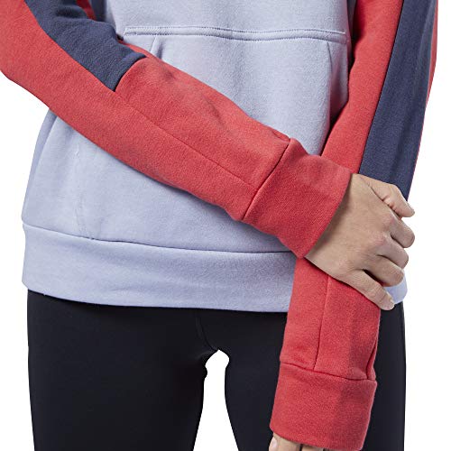 Reebok Wor Colorblocked Coverup, Felpa Donna