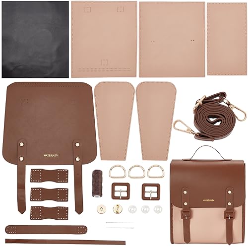 WADORN DIY Leather Backpack Satchel Making Kit