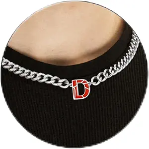 Basketball Necklaces for Boys Stainless Steel Initial Necklace with Letter A-Z 6.5mm Cuban Chain Adjustable Gifts for Men Boys 16+2 Inches