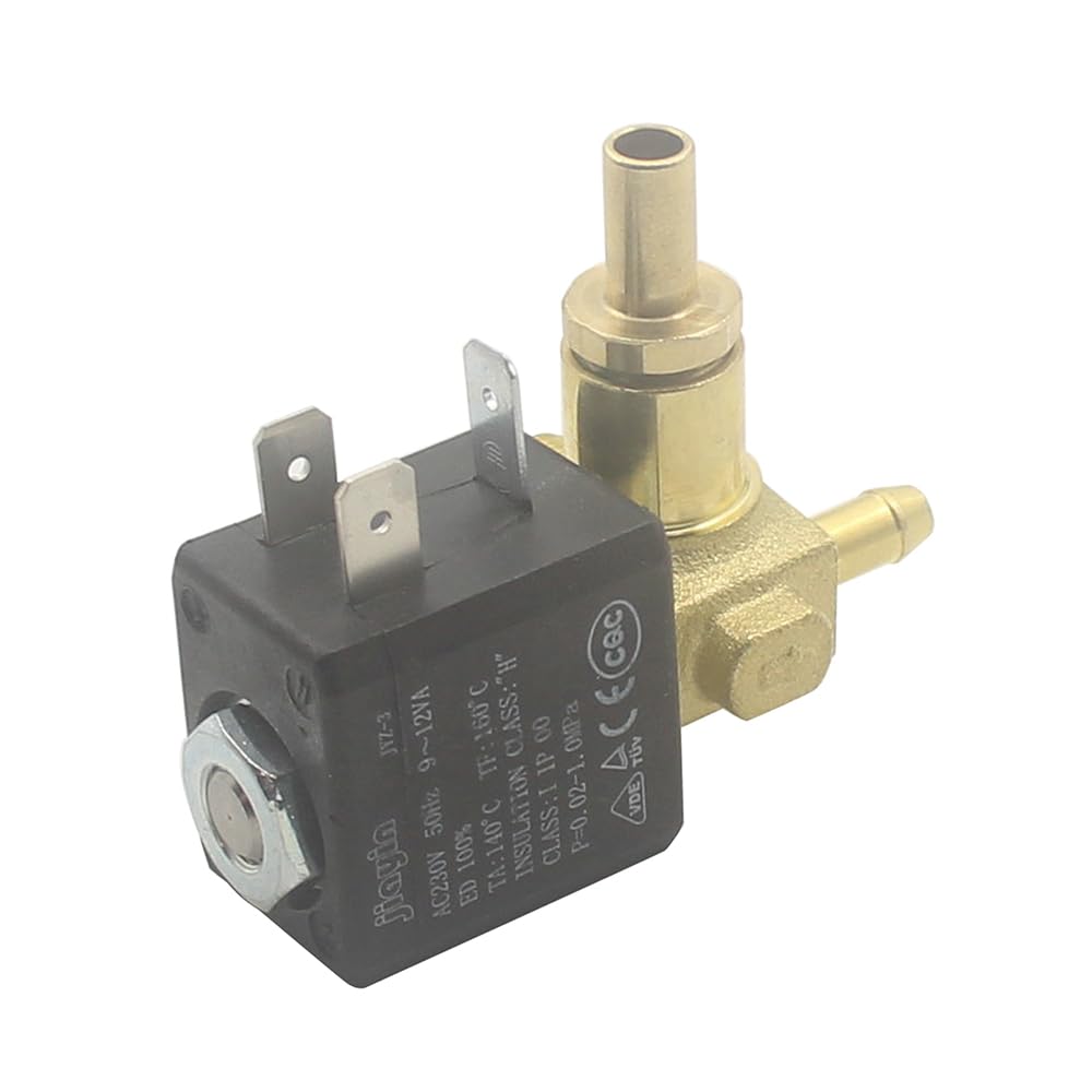 Jiayin JYZ-3 G1/8" AC 230 V 3 voies 10 Bar Électromagnétique Micro-aimant Eau Vapeur Fer Chaudière Valve