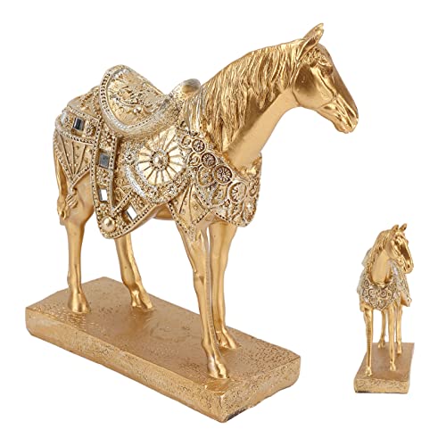 Pièce d'accent en résine : statue de cheval debout pour sublimer votre entrée - 6