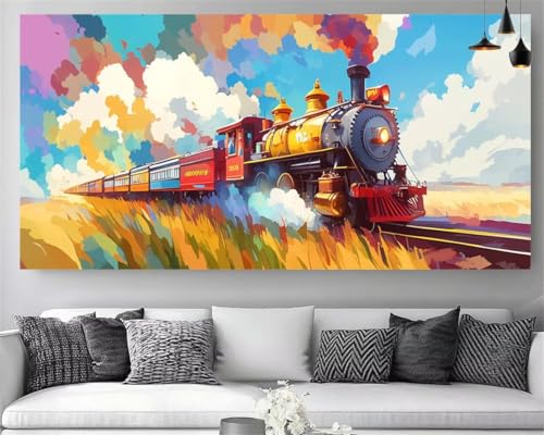 Broderie Gem Art Train 100x200cm, le cadeau idéal pour créatifs