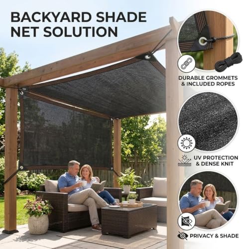 Filet ombrage potager renforcé et durable pour extérieur