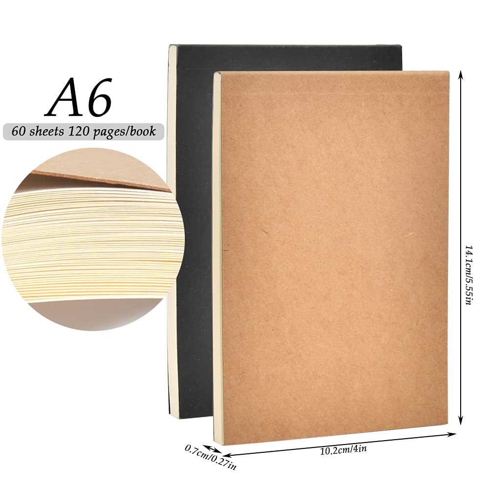 50 Mini Quaderni Kraft 10x10cm - Taccuini Tascabili Con Pagine Vuote, Ideali Per Appunti E Schizzi