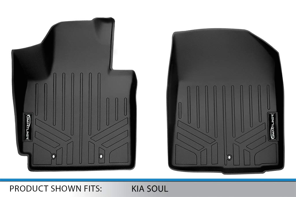 SMARTLINER Custom Fit Floor Mats 1st Row Liner Set for 2014-2019 Kia Soul — view 4
