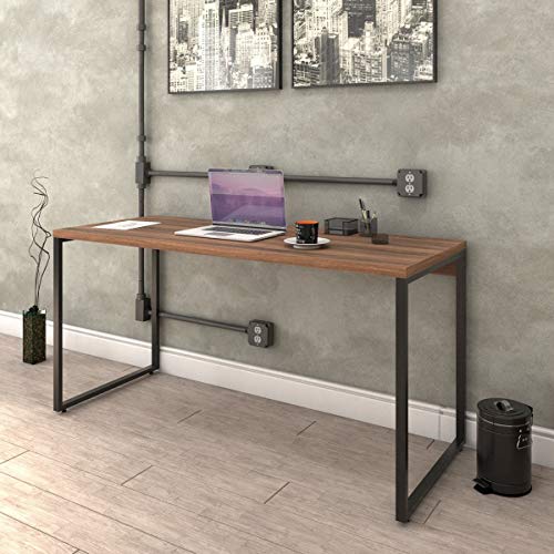 Mesa para Escritório Office Estilo Industrial 1,50m Kuadra, Compa...