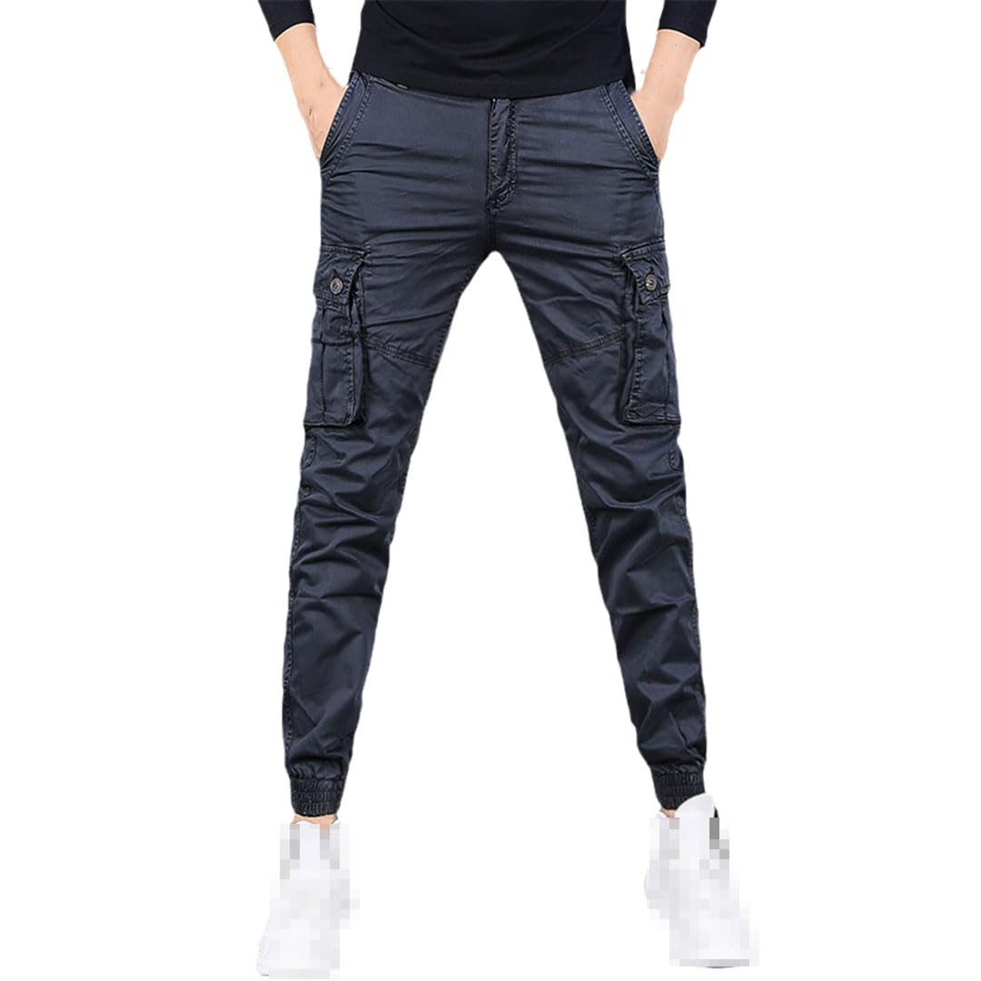 Vogrtcc Pantalones Cargo De Algodón para Hombre, Pantalones Tácticos Militares, Pantalones Informales con Múltiples Bolsillos, Pantalones Pitillo