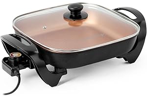 Electric Skillet For An Authentic Taste Of Home | Holstein Housewares 12" Cazuela Electrica