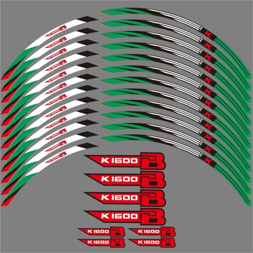 Autocollants de Jante Moto K1600 Anti-Décollement Bande Étanche Roues 17 Pouces