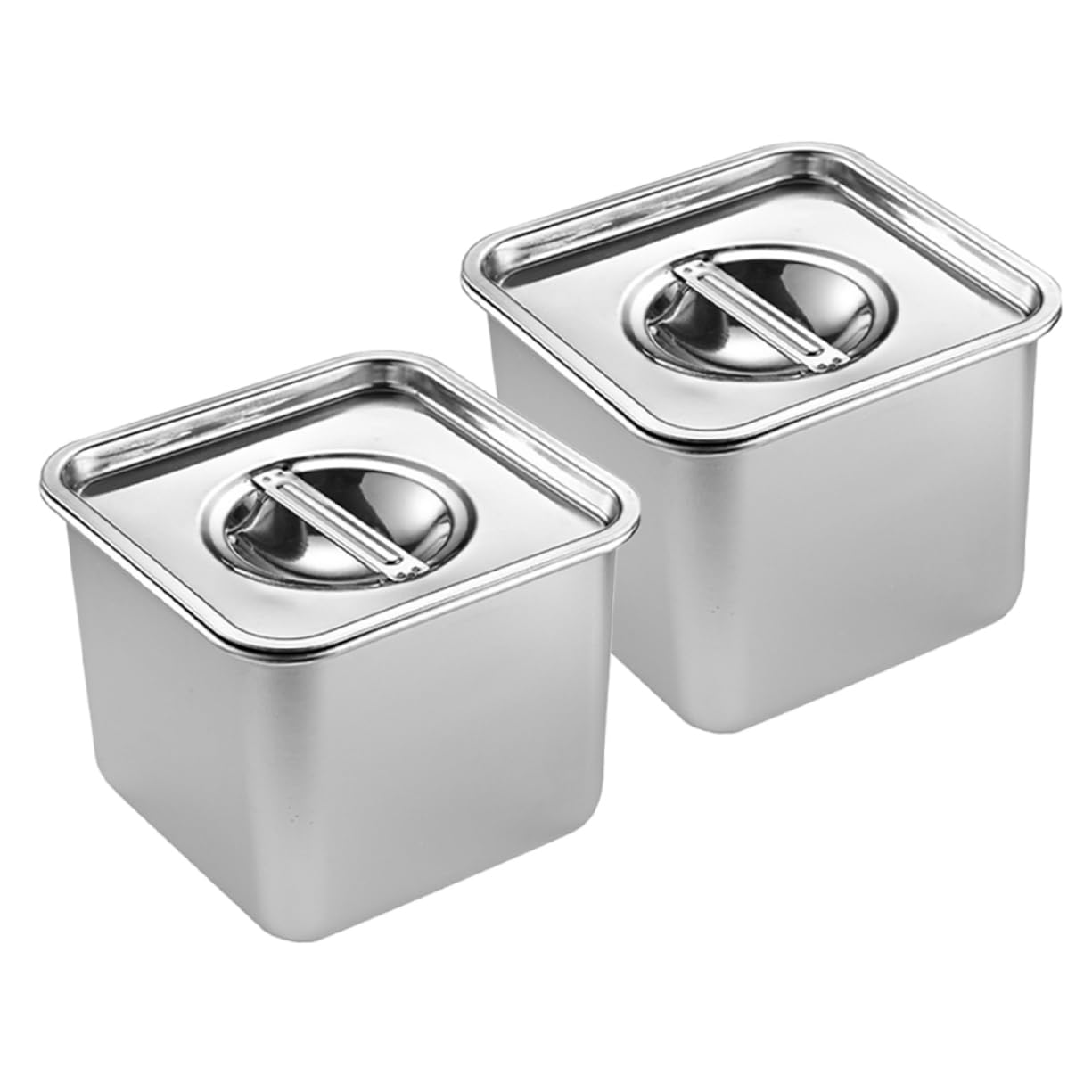 Plateau de service en inox avec couvercle protecteur anti-poussière pour buffet traiteur