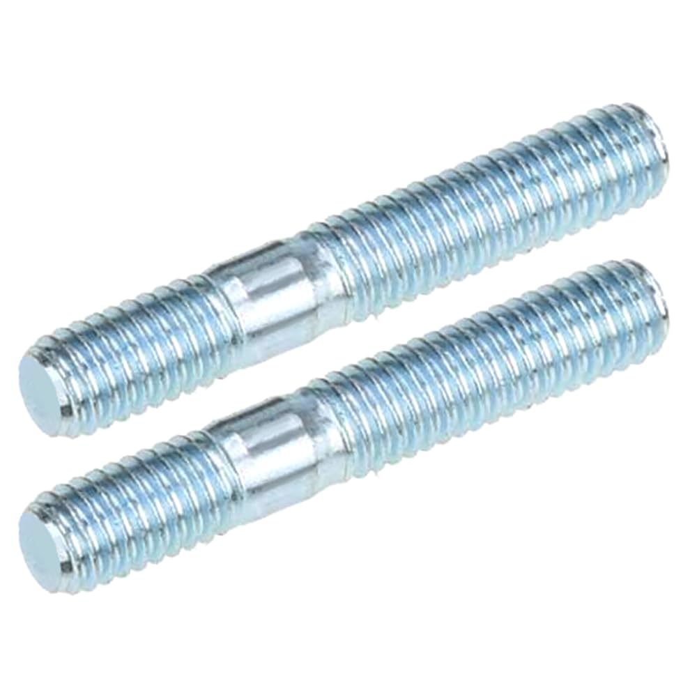 ECSiNG 4Pcs M6 To M7 Exhaust Stud Bolts 30mm Length For