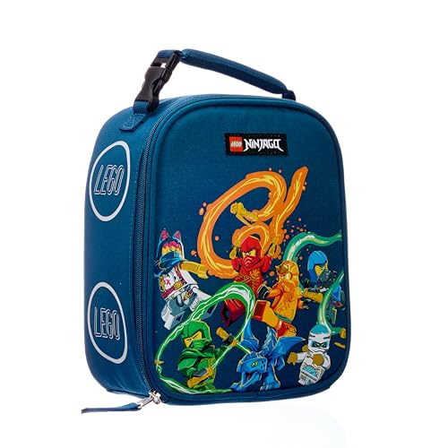 LEGO NINJAGO Lunch Box Insulated Soft Reusable Lunch Bag Meal Container for Boys and Girls Perfect for School or Travel Meal Tote to Keep Food and Drinks Cold Stronger Together
