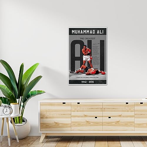 Image of TenorArts Muhammad Ali Poster Boxer Fan Art Print Boxing Wall Poster with Thick 300 GSM Matt Finish Paper (18inches x 12inches)