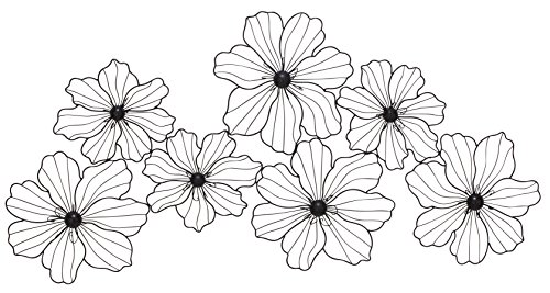 Deco 79 58515 Cosmoliving By Cosmopolitan Metal Floral Home Wall Decor Wire Wall Sculpture cover