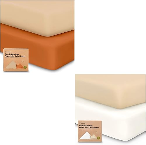 KeaBabies Paquete de 2 sábanas para cuna pequeña y sábanas bajeras para empacar y jugar, sábanas de paquete y juego, sábanas para cuna de bebé de disponible en Yaxa Guatemala