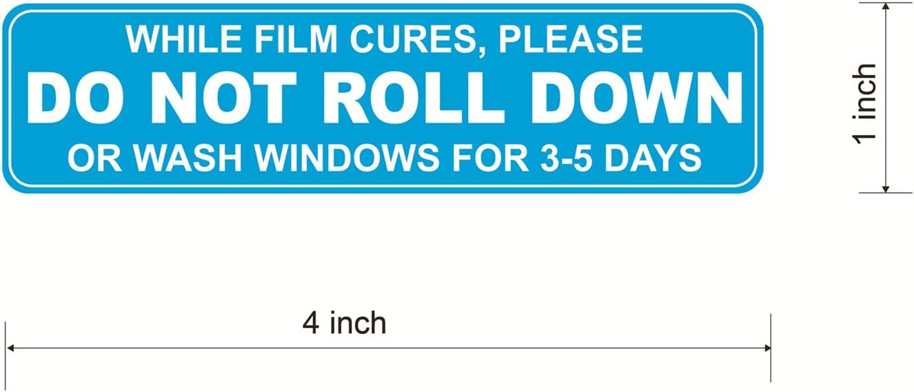 Do Not Roll Down Sticker for Car,1x4 inch 100pcs Please Do Not Roll Down Sticker for Car Window - Image 2