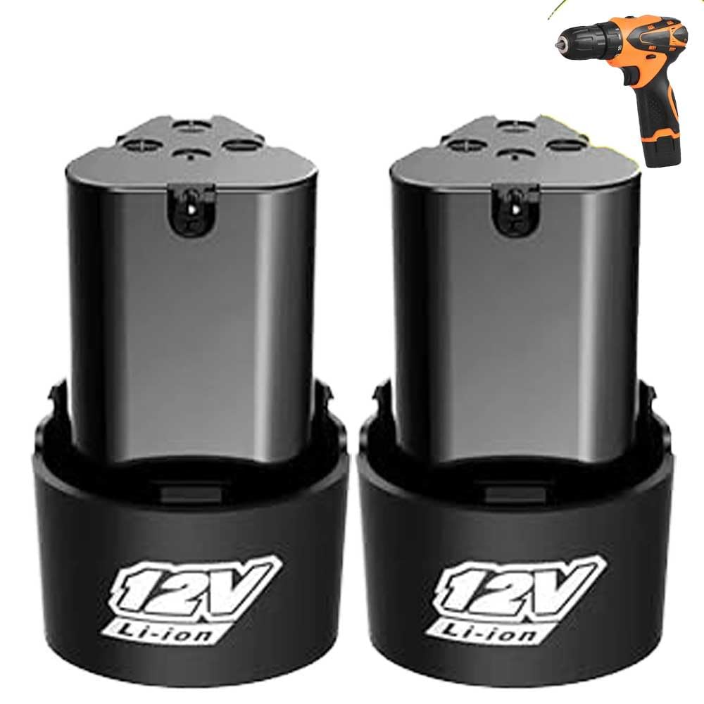 Cordless Drill Battery 12V for Cordless Drill | Replacement Battery for Cordless Drill KG121 (2Pcs 12V Lithium-ion Battery 1.5Ah)-image-35