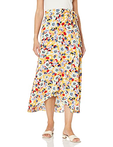 BCBGeneration Women's Woven Sarong Skirt, Floral, Large