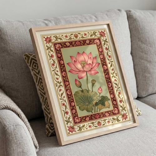 Image of kotart Traditional Art Wall Painting Home Decoration With Frame For Living Room Bed Room Hotel Wall Decor Digital Reprint Engineered Wood (13X17 inch)