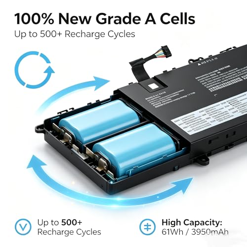 Image of L19D4PH3 L19M4PH3 L19C4PH3 Battery for Lenovo Ideapad Yoga Slim 7 Pro-14ITL5 Pro-14ARH5 Pro-14ACH5 Pro-14IHU5 Pro-14IAP7 Series Compatible with SB10Z49515 SB10Z49516 SB10Z49517
