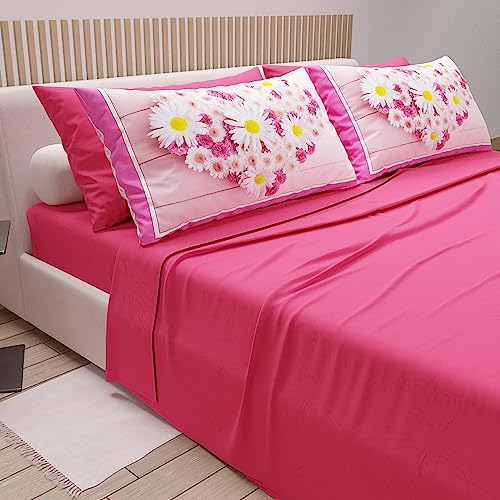PETTI Artigiani Italiani, Double Bed Sheets in Cotton with Pillowcases in Digital Print - Image 2