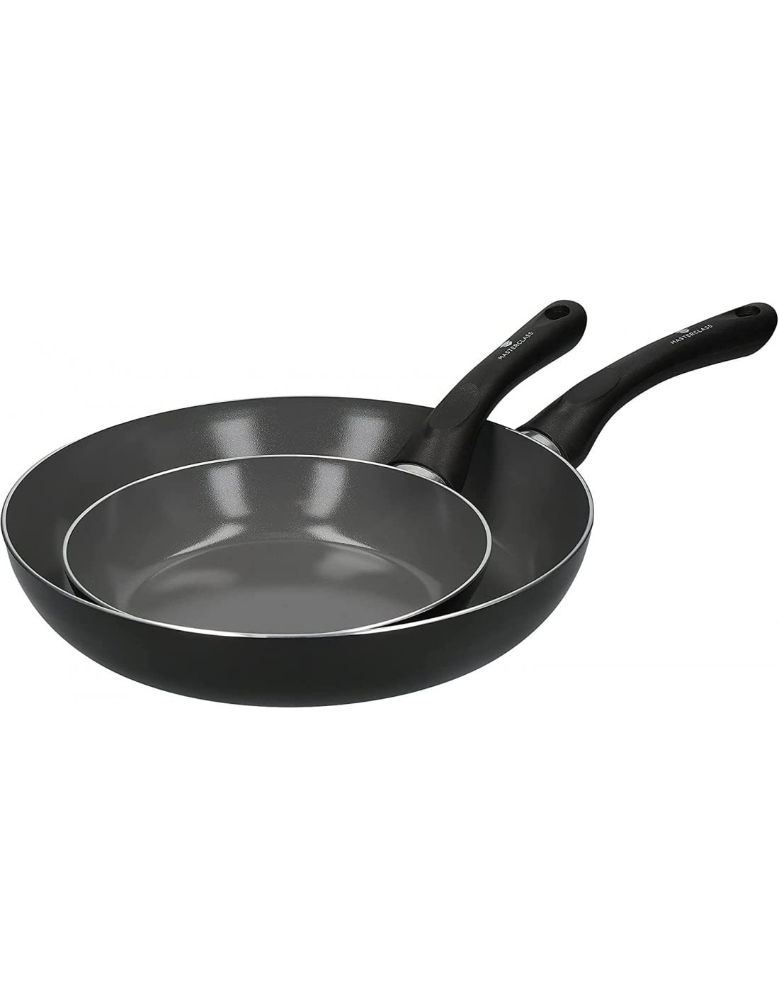 MasterClass Can-to-Pan Ceramic Non-Stick Frying Pan Set, Recycled Aluminium Cookware for Everyday Cooking, 20cm & 28cm Skillets, PFAS-Free