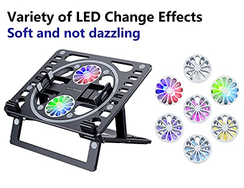 Laptop-Cooling-Pad-Stand-Winimicot-4-in1-Portable-Notebook-Cooler-Gaming-Laptop-Cooler-Heights-Adjustable-Travel-Folding-Desktop-Holder-Compatible-with-MacBookiPad-iPhone-Dell-HP-LenovoBlack
