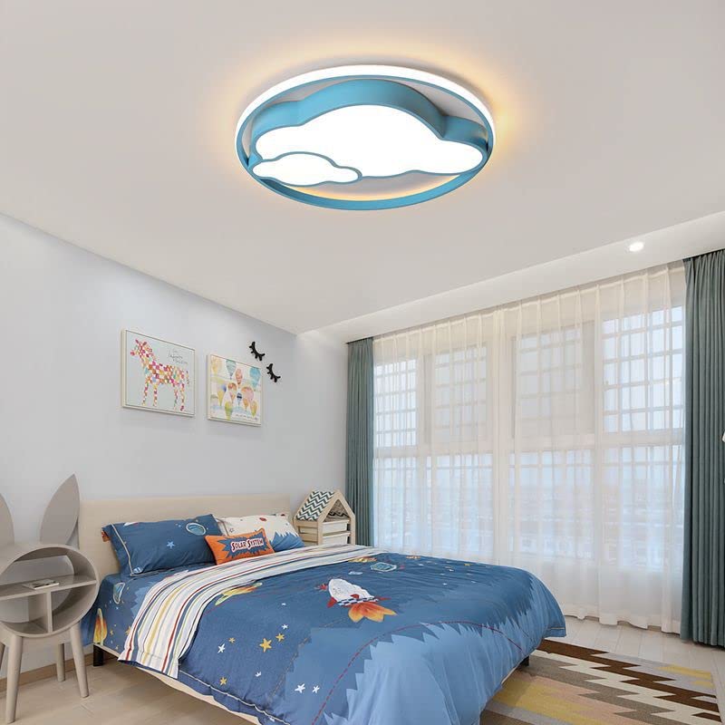 Lampa sufitowa Pokój dziecięcy Lampa sufitowa Kreatywna Chmura Sypialnia Dziecięca Lampa LED Przedszkole Sypialnia Kreskówka Lampa Plafony (Kolor: Roze, Rozmiar: 40 cm)