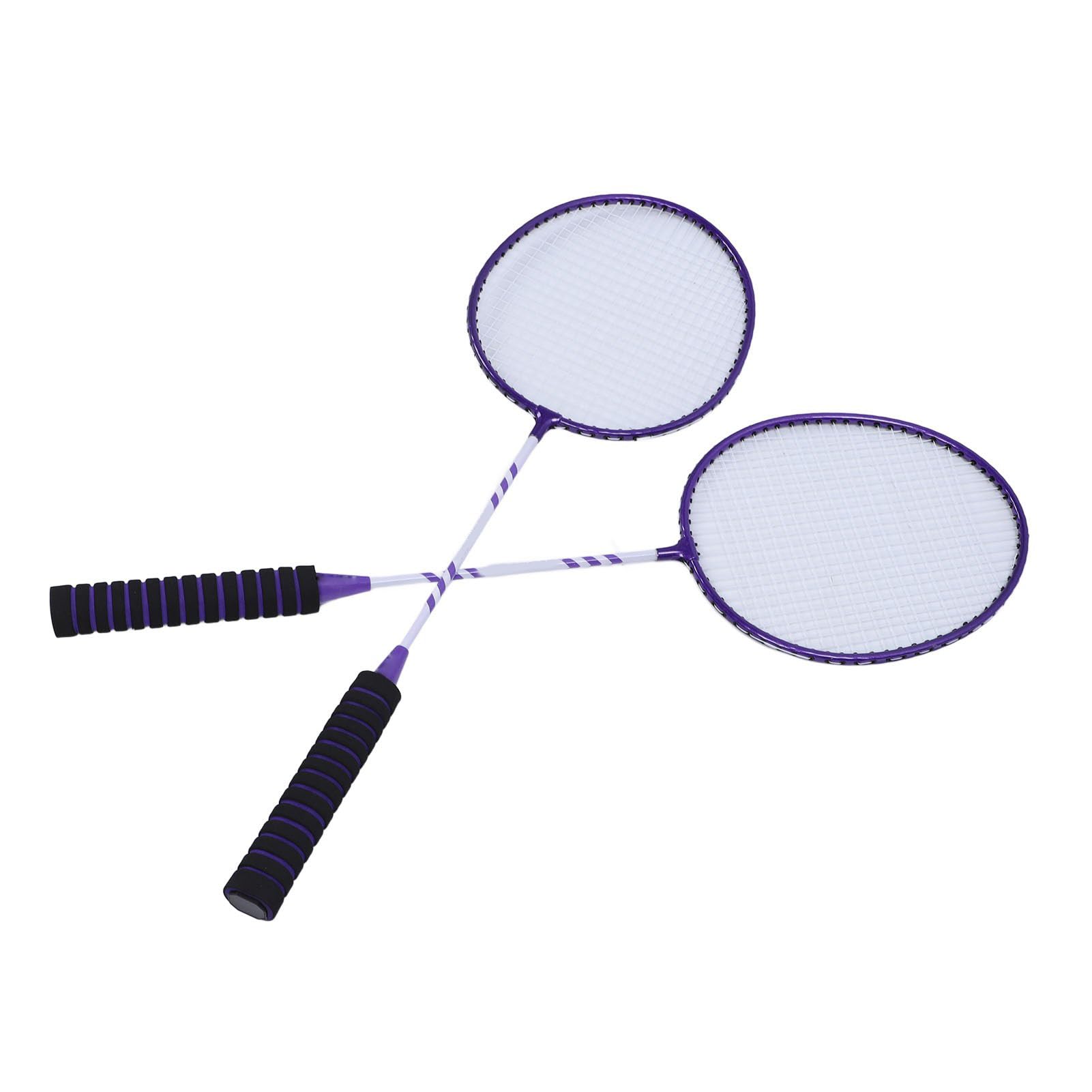Juego de raquetas de bádminton deportivas, antideslizantes, con pelotas de nailon y bolsa de transporte