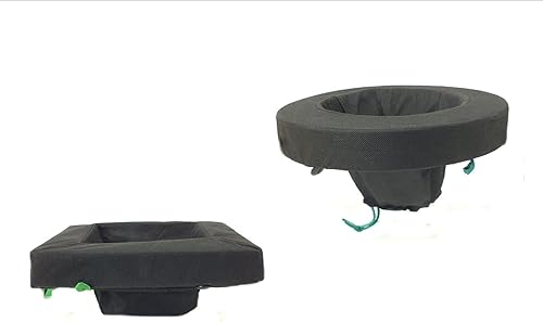 PondH2o - Canastas flotantes de tela para estanques de agua acuática o jardín, 10 pulgadas cuadradas y redondas de 10 pulgadas, flotantes para