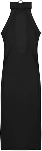 Miniatura 5 de Vestido de noche estilo cheongsam con cuello halter sin mangas y doble abertura en el muslo para mujer