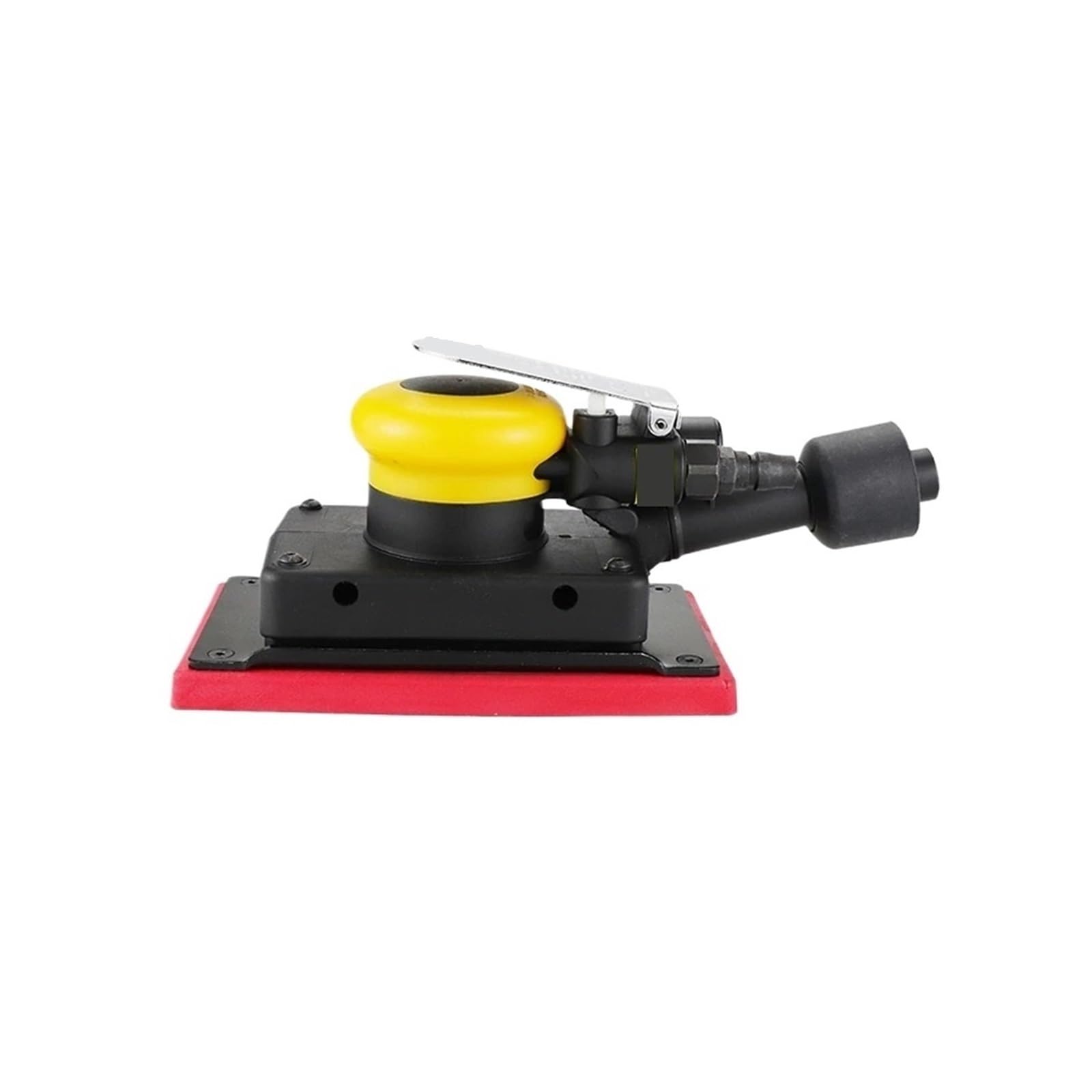 Amrttwy Red Air Tools, Rectangular Pneumatic Dry Grinder Car Paint Putty Grinder Vacuum Polisher Sandpaper Machine Suitable For Car(Red)
