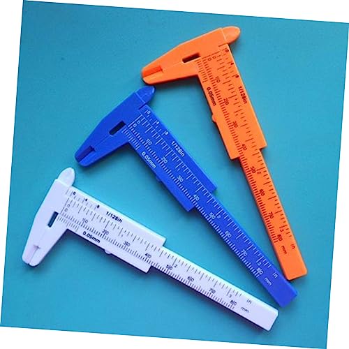 Calibrador Vernier Mini de Plástico Naranja NUOBESTY miniatura 5