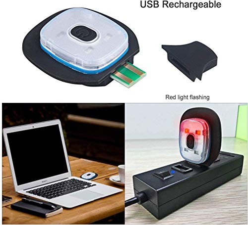 LED-Mütze Cotop Strickmütze mit 4 wiederaufladbaren LEDs