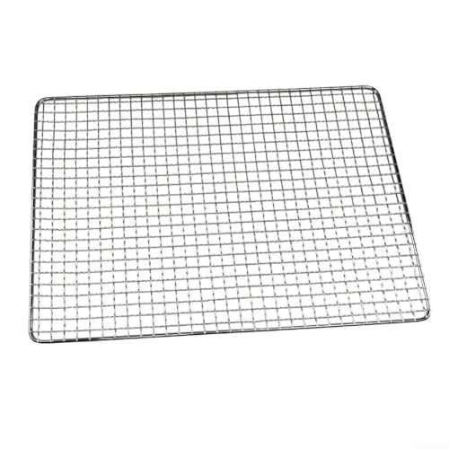 ZUZZEE Rejilla Cuadrada de Hierro galvanizado para Asar Carne de Pescado y Verduras BBQ Rack