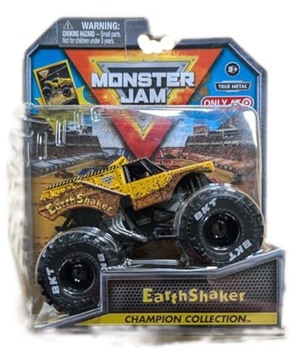 Monster Jam Stadium Series Championship Collection Monster Truck - 1:64 Scale, Comes with Collectible Trading Card (Earth Shaker)